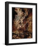 The Fall of the Damned-Peter Paul Rubens-Framed Premium Giclee Print