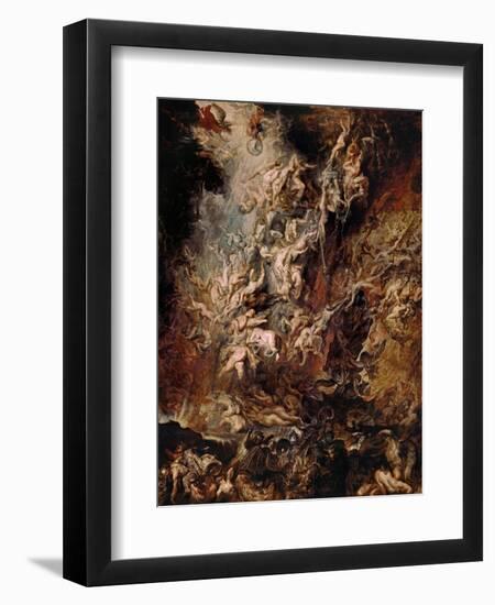 The Fall of the Damned-Peter Paul Rubens-Framed Premium Giclee Print