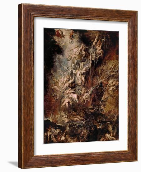 The Fall of the Damned-Peter Paul Rubens-Framed Giclee Print