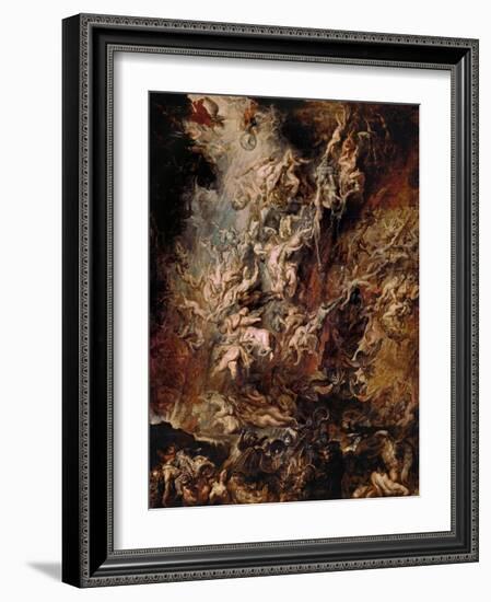 The Fall of the Damned-Peter Paul Rubens-Framed Giclee Print