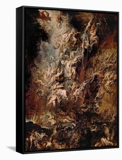 The Fall of the Damned-Peter Paul Rubens-Framed Stretched Canvas