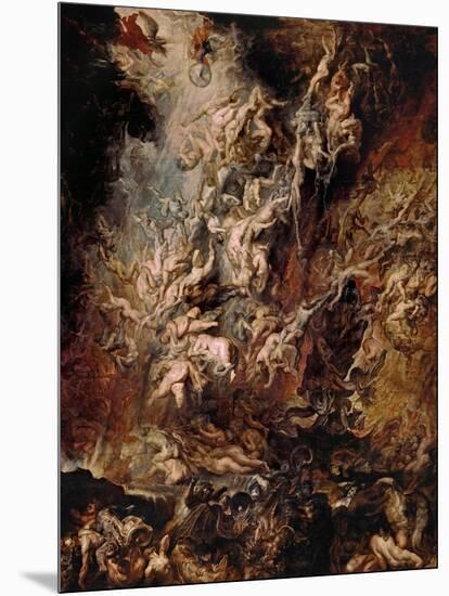 The Fall of the Damned-Peter Paul Rubens-Mounted Giclee Print