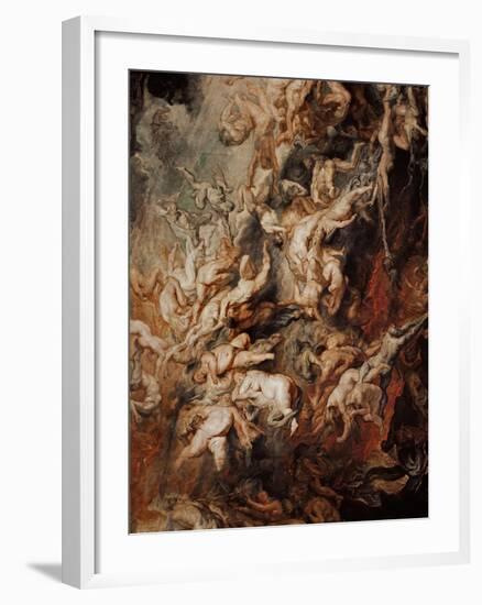 The Fall of the Damned-Peter Paul Rubens-Framed Giclee Print