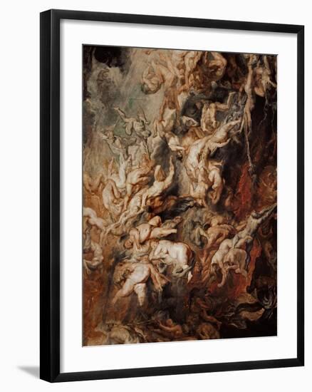 The Fall of the Damned-Peter Paul Rubens-Framed Giclee Print