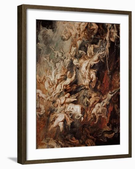 The Fall of the Damned-Peter Paul Rubens-Framed Giclee Print