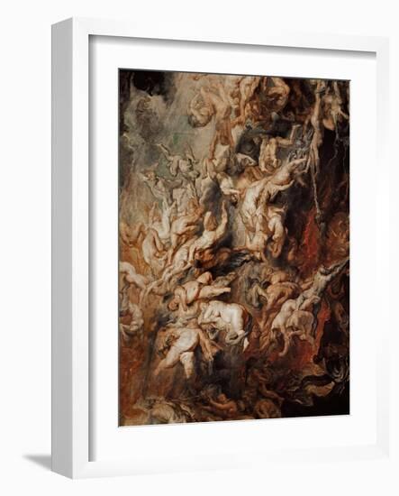 The Fall of the Damned-Peter Paul Rubens-Framed Giclee Print