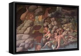 The Fall of the Giants (Sala Dei Gigant)-Giulio Romano-Framed Stretched Canvas