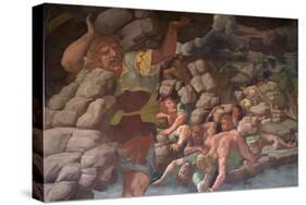 The Fall of the Giants (Sala Dei Gigant)-Giulio Romano-Stretched Canvas