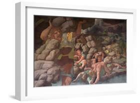 The Fall of the Giants (Sala Dei Gigant)-Giulio Romano-Framed Giclee Print