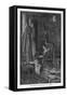 The Fall of the House of Usher Roderick and His Twin Sister Madeline Inside the House-Albert E. Sterner-Framed Stretched Canvas