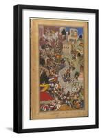 The Fall of the Rajasthani Fortress of Chitor-null-Framed Art Print