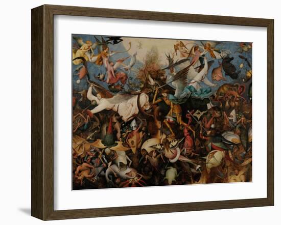 The Fall of the Rebel Angels, 1562-Pieter Bruegel the Elder-Framed Premium Giclee Print