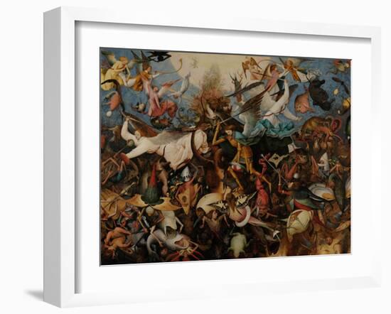 The Fall of the Rebel Angels, 1562-Pieter Bruegel the Elder-Framed Premium Giclee Print