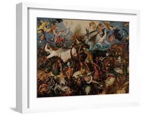 The Fall of the Rebel Angels, 1562-Pieter Bruegel the Elder-Framed Giclee Print