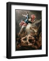 The Fall of the Rebel Angels, C.1720-Sebastiano Ricci-Framed Giclee Print