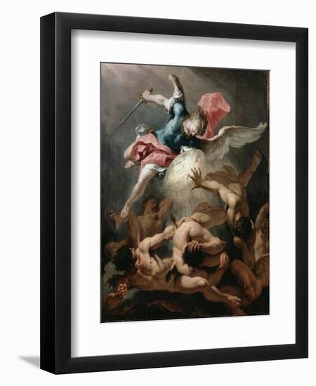 The Fall of the Rebel Angels, C.1720-Sebastiano Ricci-Framed Giclee Print