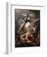 The Fall of the Rebel Angels, C.1720-Sebastiano Ricci-Framed Giclee Print