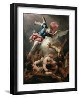 The Fall of the Rebel Angels, C.1720-Sebastiano Ricci-Framed Giclee Print