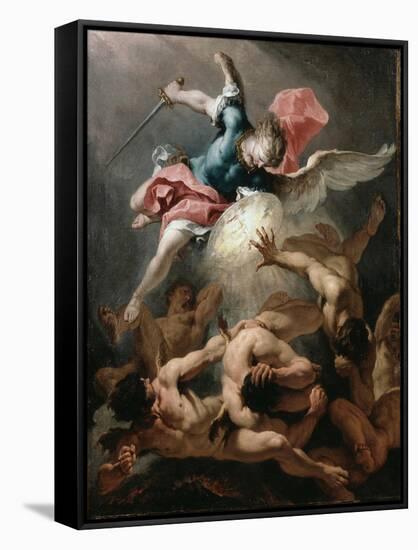 The Fall of the Rebel Angels, C.1720-Sebastiano Ricci-Framed Stretched Canvas
