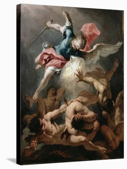 The Fall of the Rebel Angels, C.1720-Sebastiano Ricci-Stretched Canvas