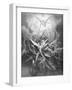 The Fall of the Rebel Angels, from Book I of 'Paradise Lost' by John Milton (1608-74) C.1868-Gustave Dor?-Framed Premium Giclee Print