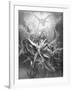 The Fall of the Rebel Angels, from Book I of 'Paradise Lost' by John Milton (1608-74) C.1868-Gustave Dor?-Framed Giclee Print