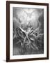 The Fall of the Rebel Angels, from Book I of 'Paradise Lost' by John Milton (1608-74) C.1868-Gustave Dor?-Framed Giclee Print