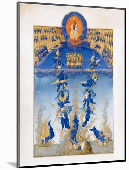 The Fall of the Rebel Angels from the TrŠs Riches Heures Du Duc De Berry-null-Mounted Giclee Print