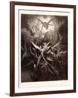 The Fall of the Rebel Angels-Gustave Dore-Framed Giclee Print