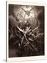 The Fall of the Rebel Angels-Gustave Dore-Stretched Canvas