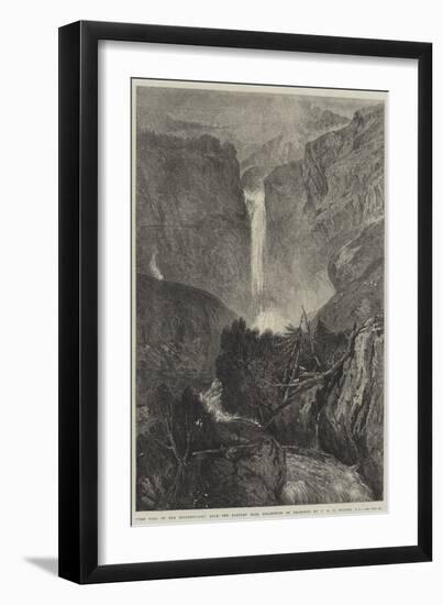 The Fall of the Reichenbach-J. M. W. Turner-Framed Giclee Print