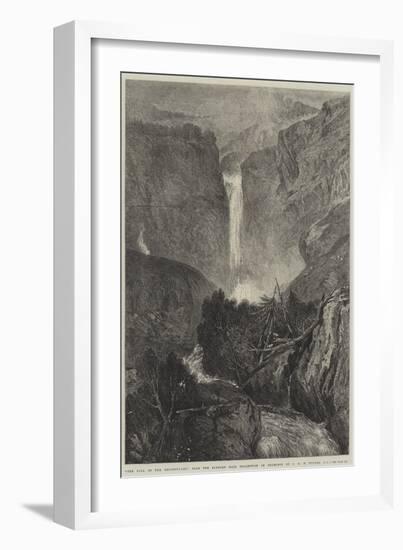 The Fall of the Reichenbach-J. M. W. Turner-Framed Giclee Print