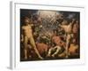 The Fall of the Titans, Ca 1590-Cornelis Van Haarlem-Framed Giclee Print