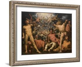 The Fall of the Titans The Titanomachia-Cornelis Cornelisz van Haarlem-Framed Giclee Print