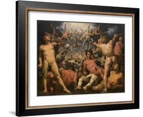 The Fall of the Titans The Titanomachia-Cornelis Cornelisz van Haarlem-Framed Giclee Print