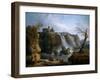 The Fall of Tivoli, 1769-Hubert Robert-Framed Giclee Print