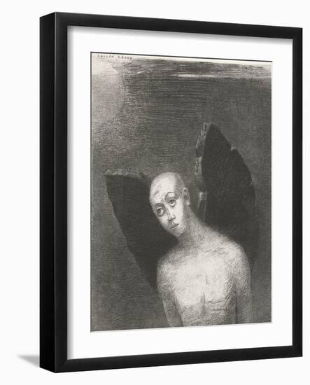The Fallen Angel, 1886-Odilon Redon-Framed Giclee Print