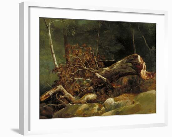 The Fallen Branch, Fontainebleau, C.1816-Achille Etna Michallon-Framed Giclee Print