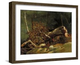 The Fallen Branch, Fontainebleau, C.1816-Achille Etna Michallon-Framed Giclee Print