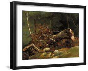 The Fallen Branch, Fontainebleau, C.1816-Achille Etna Michallon-Framed Giclee Print