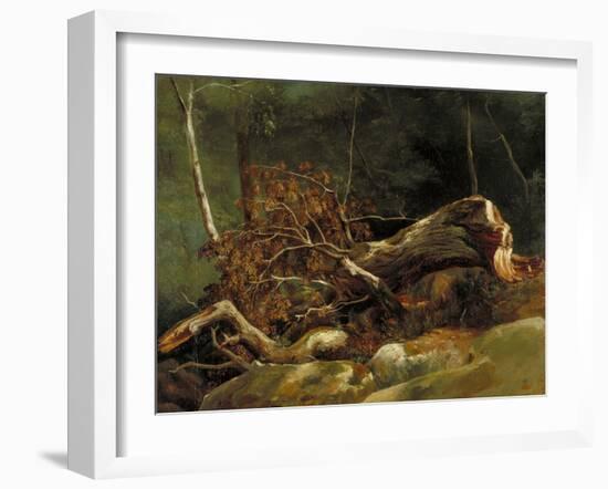 The Fallen Branch, Fontainebleau, C.1816-Achille Etna Michallon-Framed Giclee Print