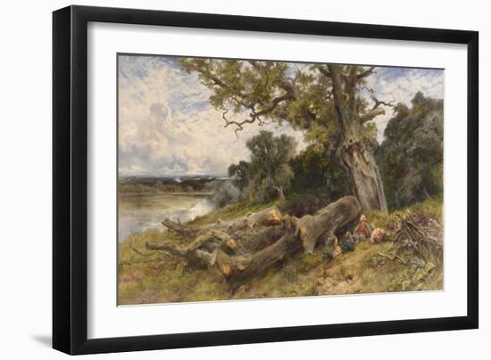 The Fallen Monarch, 1891 (Oil on Canvas)-Keeley Halswelle-Framed Giclee Print