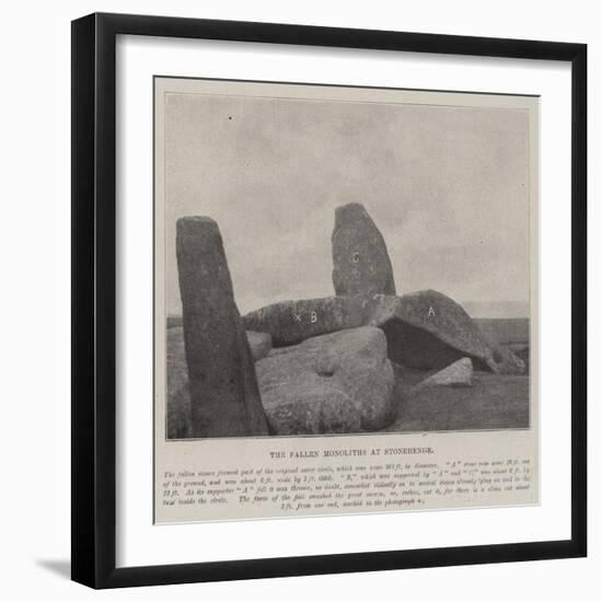 The Fallen Monoliths at Stonehenge-null-Framed Giclee Print