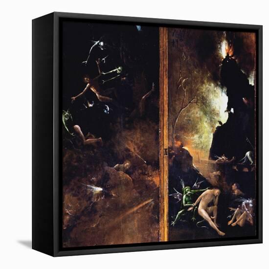 The Falling of the Damned into Hell-Hieronymus Bosch-Framed Stretched Canvas