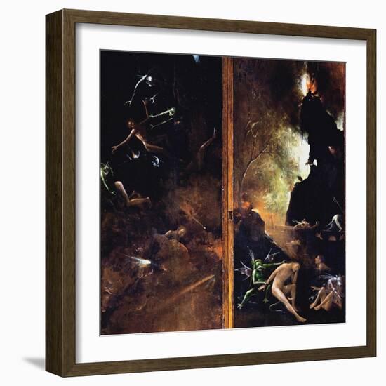 The Falling of the Damned into Hell-Hieronymus Bosch-Framed Giclee Print
