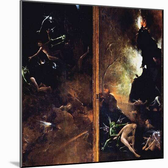 The Falling of the Damned into Hell-Hieronymus Bosch-Mounted Giclee Print