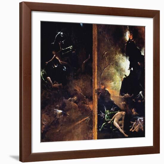 The Falling of the Damned into Hell-Hieronymus Bosch-Framed Giclee Print