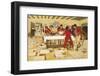 The Fallowfield Hunt, Breakfast at the Three Pigeons-Cecil Aldin-Framed Premium Giclee Print