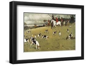 The Fallowfield Hunt, The Check-Cecil Aldin-Framed Premium Giclee Print