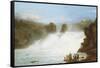 The Falls at Schaffhausen-Josef Stumpf-Framed Stretched Canvas